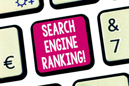 Word writing text Mobile Search Ranking. Business concept for we